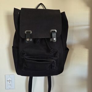 Everlane Classic Black Canvas Backpack